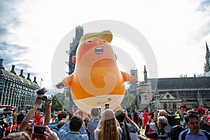 Donald Trump Visits the UK to Demonstrations